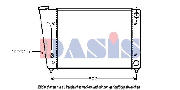 AKS DASIS Radiaator,mootorijahutus 041020N